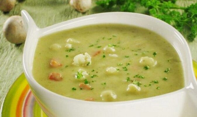 Овочевий суп у меню дієти при панкреатиті підшлункової залози